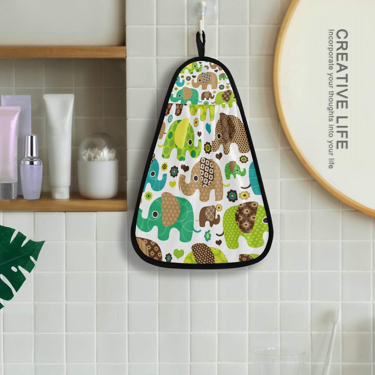 Підвісний рушник Elephant Motif Absorbent Quick Dry 42 x 31 см, фото №4