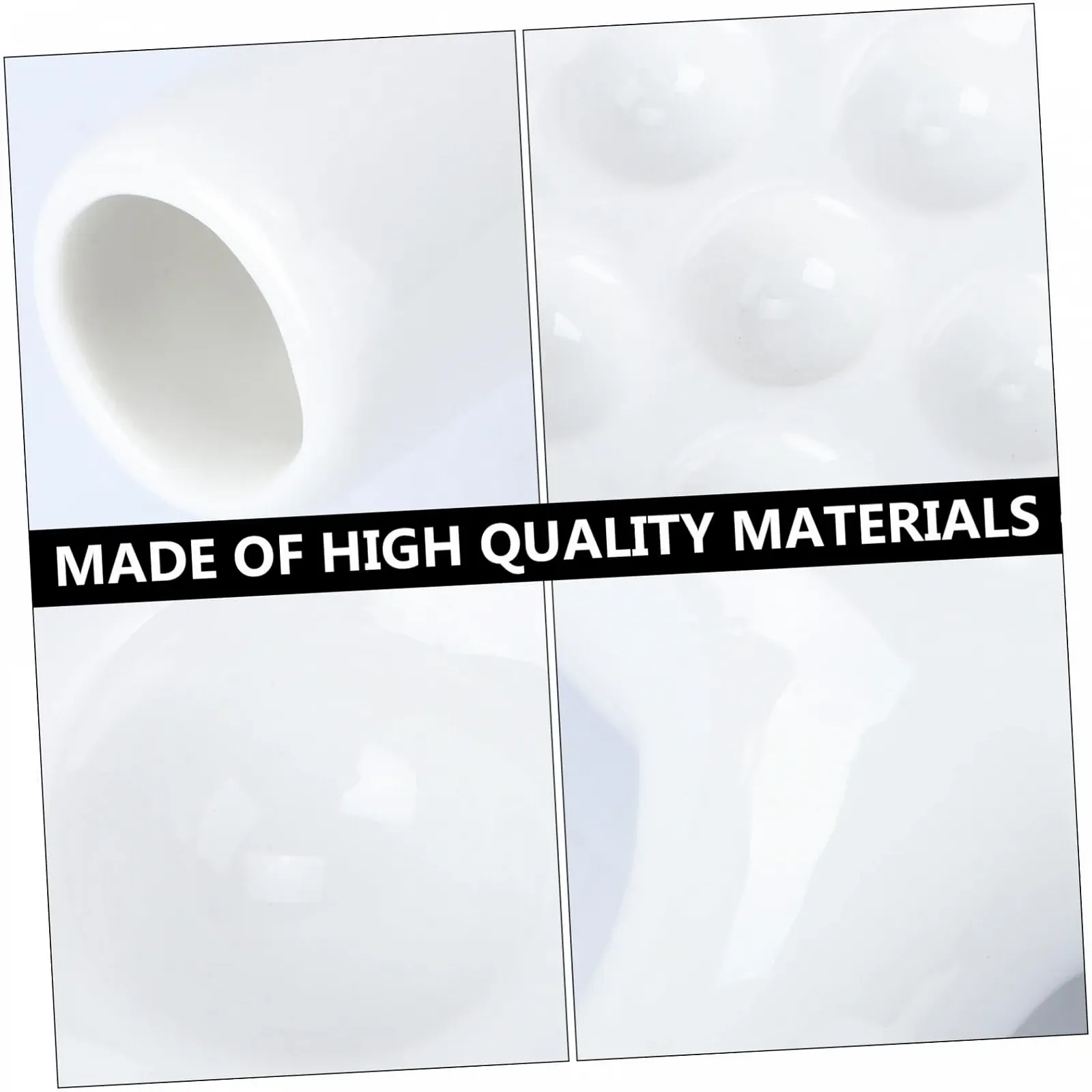 Форма для улиток керамическая с отверстиями глазурованная белая, фото №2