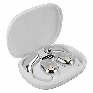 Навушники 3-в-1 с голосовым переводчиком, поддержка 144 языков онлайн, беспроводные Bluetooth 5.3 наушники с чехлом для зарядки, устройство мгновенного голосового перевода с приложением для деловых поездок - Фото 1