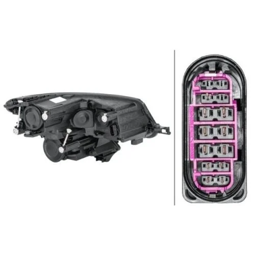 Фара основная HELLA 1EF 012 669-091 для SKODA левая, фото №2