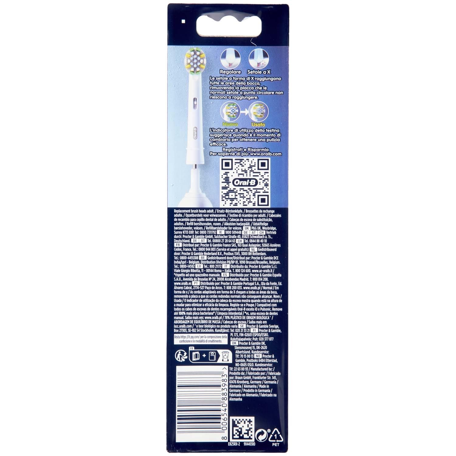 Насадки для зубної щітки Oral-B Pro Floss Action Rizbio 2 штуки, фото №3