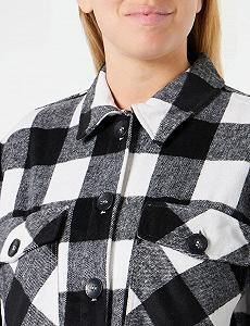 Сорочка-куртка ONLY Onlny Marsala Check Shacket CC OTW Жіноча synthetic.ua - Фото 1