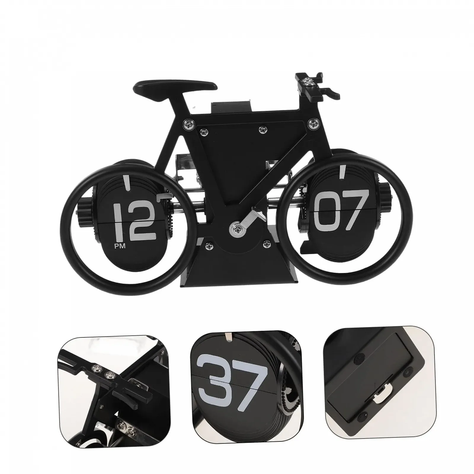 Перекидний годинник FUNOMOCYA Вінтажний Чорний Ретро Антикварний Механічний, фото №3 Перекидний годинник FUNOMOCYA Вінтажний Чорний Ретро Антикварний Механічний, фото №3