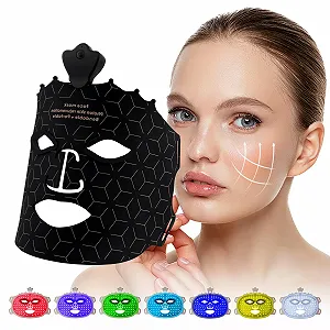 LED Маска для лица USUIELIGHT с красной лампой, 7 цветов LED светотерапии для лица и кожи - Фото 1