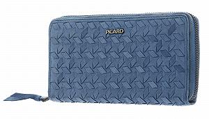 Кошелек Picard Lara 1 14cc 19 см Кожа КРС Джинс, Синий, Элегантный - Фото 1
