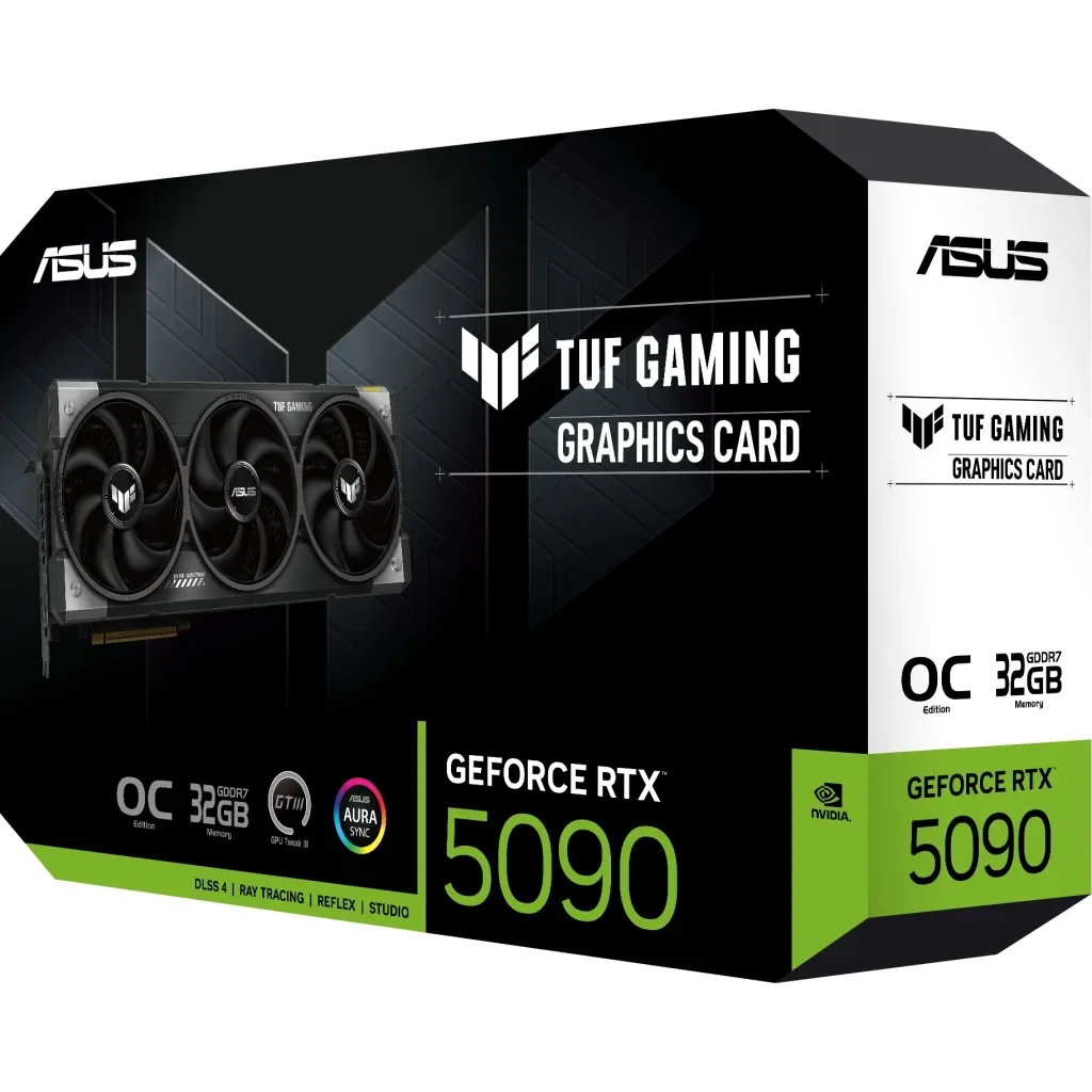 Видеокарта ASUS GeForce RTX5090 32GB TUF OC GAMING (TUF-RTX5090-O32G-GAMING), фото №12 Видеокарта ASUS GeForce RTX5090 32GB TUF OC GAMING (TUF-RTX5090-O32G-GAMING), фото №12