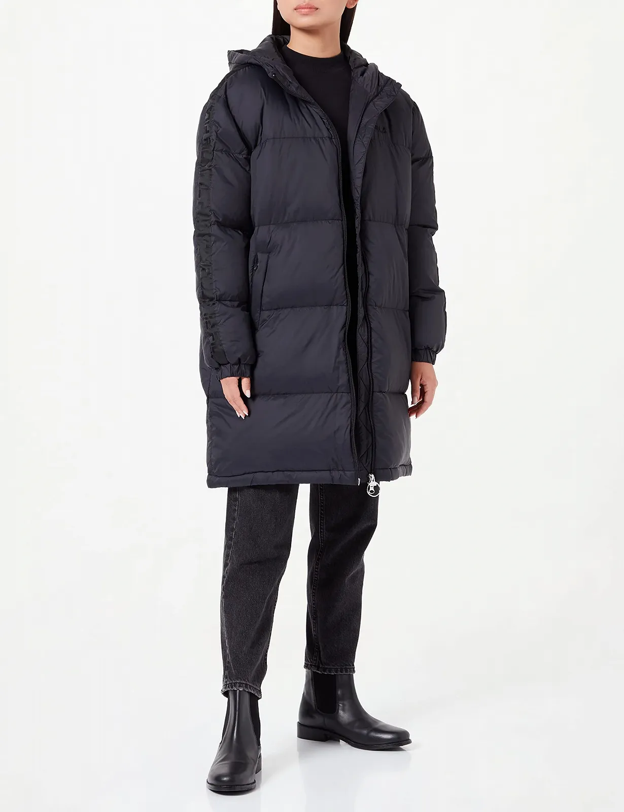 Пальто FILA Berislav Довге стьобане, фото №2