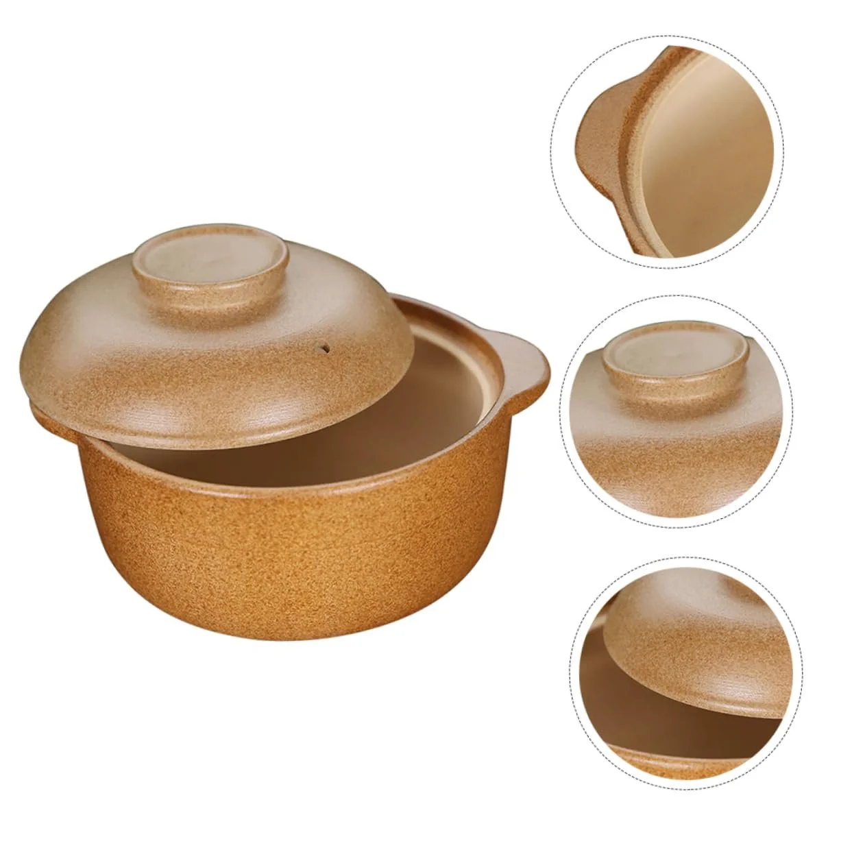 Кастрюля керамическая с крышкой термостойкая антипригарная для плиты энергосберегающая теплоизолированная, фото №3 Кастрюля керамическая с крышкой термостойкая антипригарная для плиты энергосберегающая теплоизолированная, фото №3