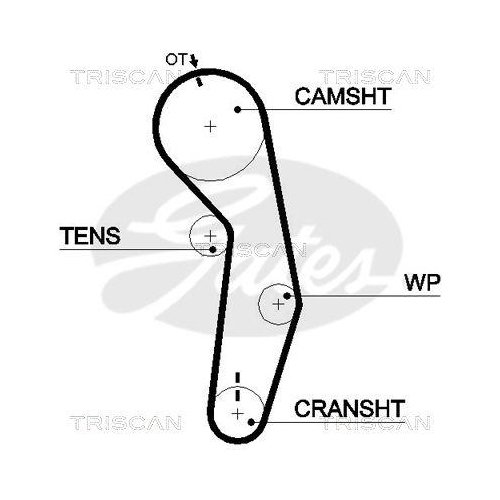 Комплект ремня ГРМ TRISCAN 8647 29022, фото №2 Комплект ремня ГРМ TRISCAN 8647 29022, фото №2
