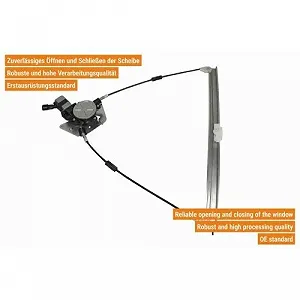 Склопідйомник VAICO V46-0490 RENAULT передній лівий synthetic.ua - Фото 1