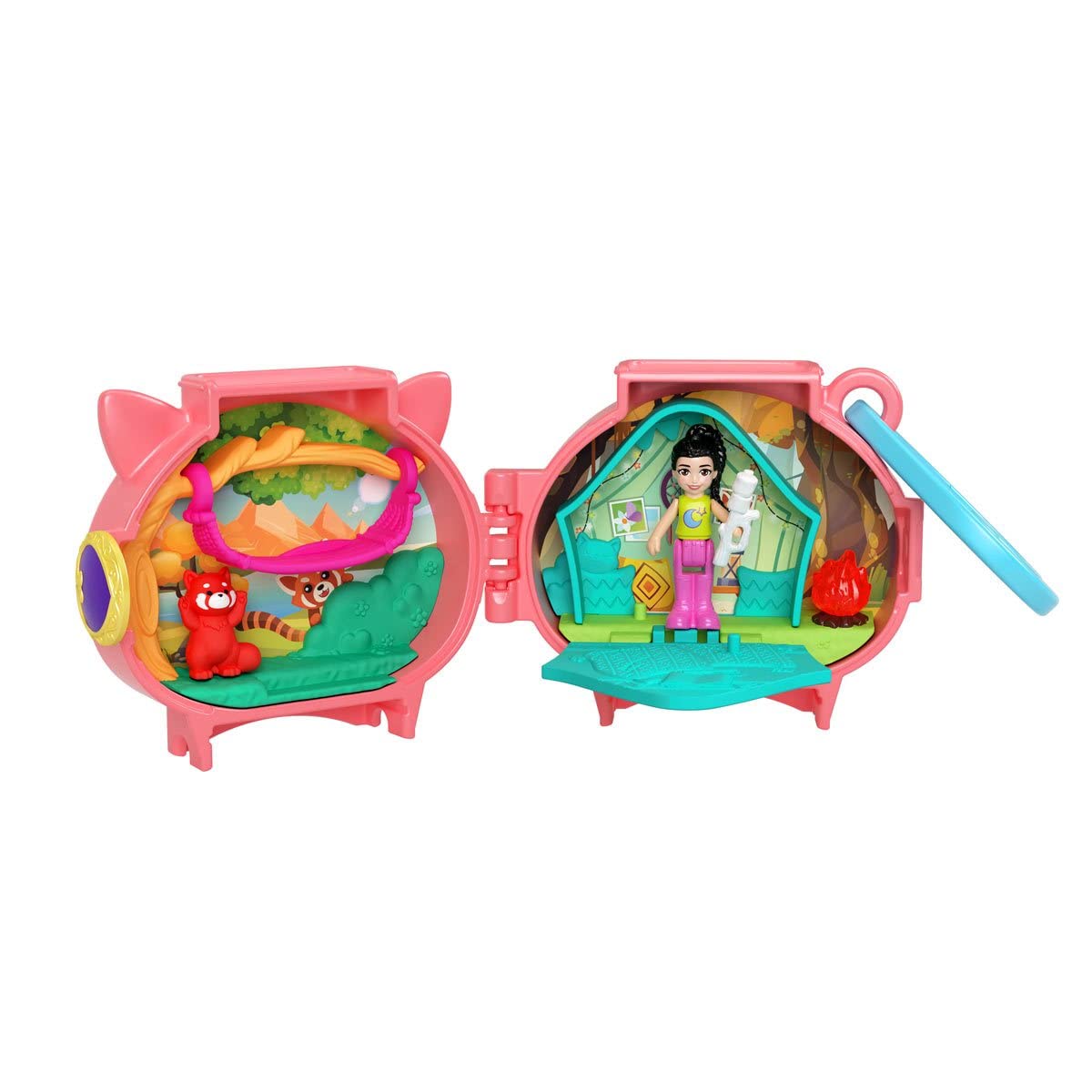 Сет Mattel Polly Pocket Pet Connects HKV49 Red Panda Micro Playset Фігурка + Тварина + Аксесуари, фото №3