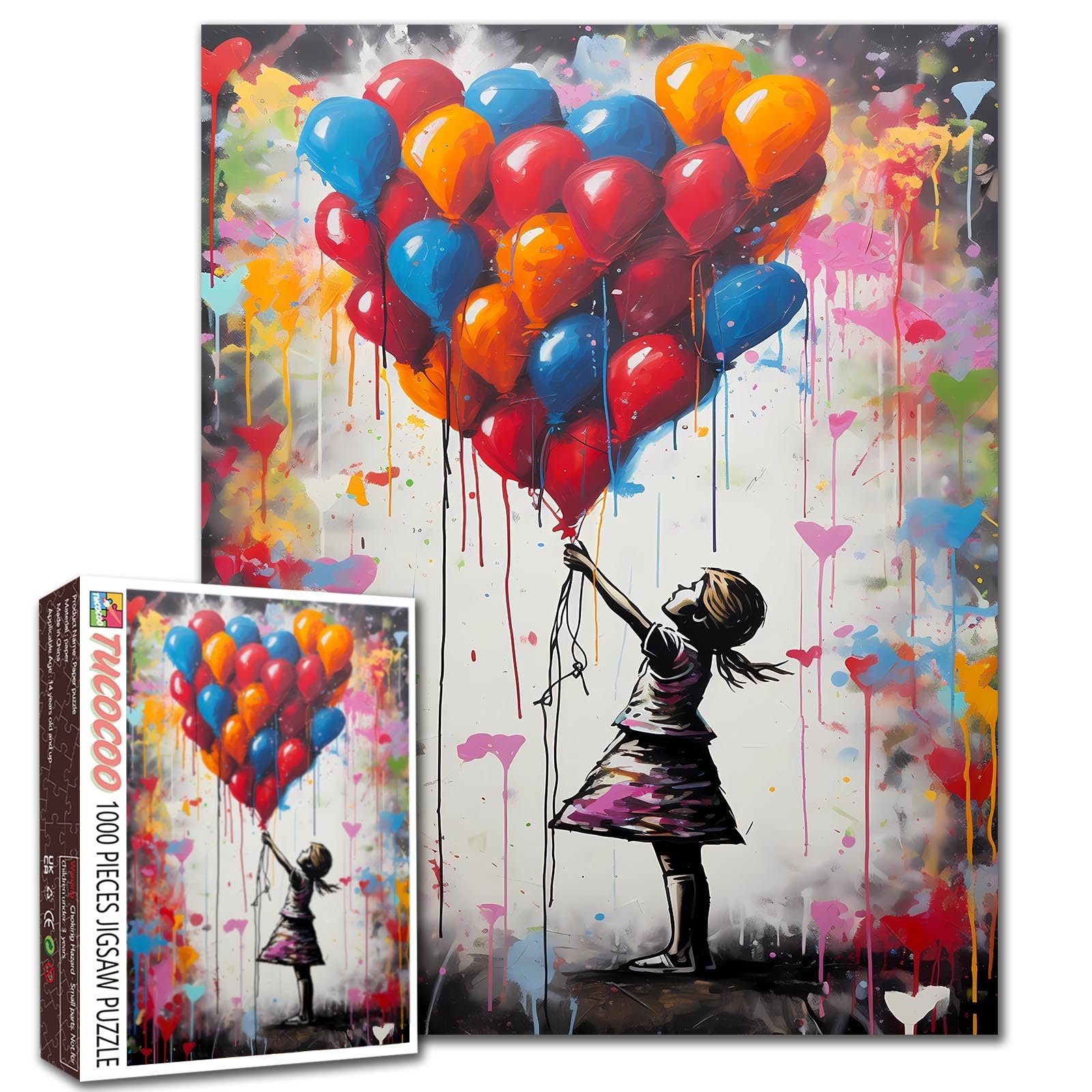 Пазл Tucocoo Banksy Little Girl Street Artwork 1000 элементов 50 x 70 см, фото №1