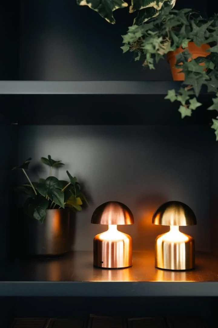 Міні-настільна лампа Luxus Vicky сенсорна LED акумуляторна димування H14 x Ø10 Помаранчева, фото №4