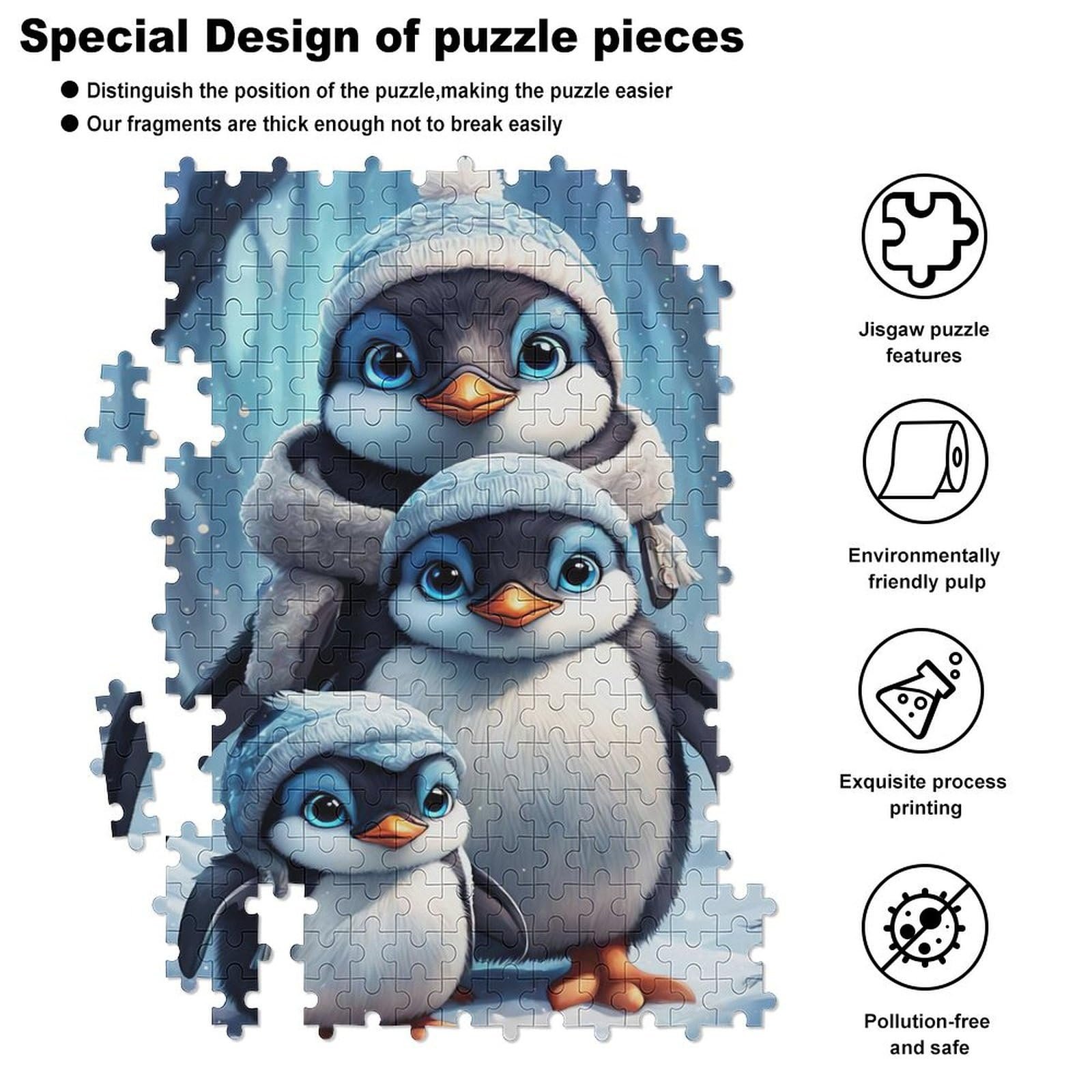 Деревянный пазл Cute Penguin 300 деталей 42 x 30 см, фото №5 Деревянный пазл Cute Penguin 300 деталей 42 x 30 см, фото №5