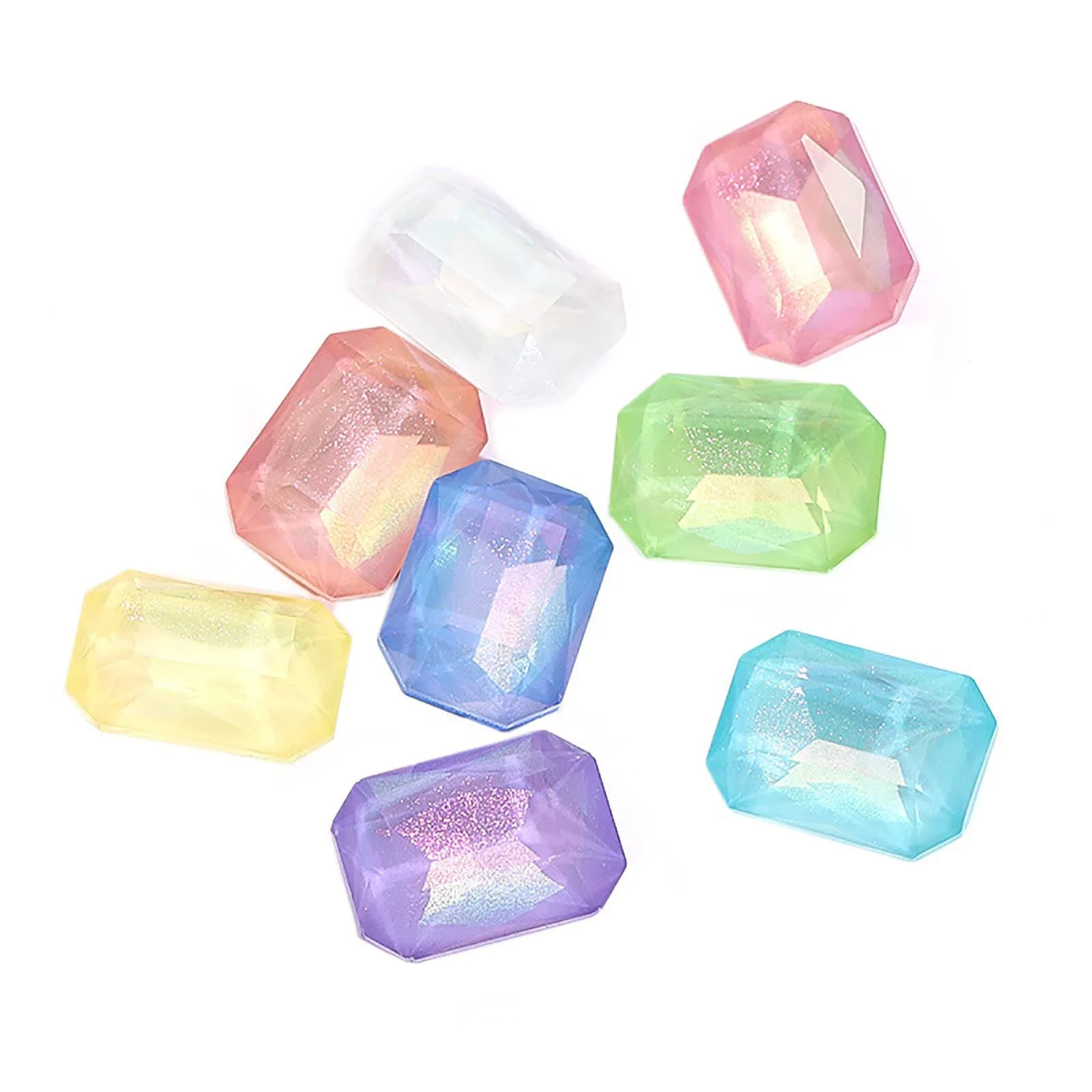 Стрази Прямокутні Восьмикутні Mokka Блискучі, 310 x 14 мм, 36 шт, фото №1