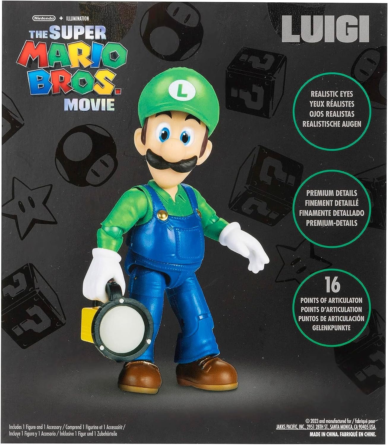 Фігурка Nintendo Super Mario Movie Луїджі 13 см, фото №8