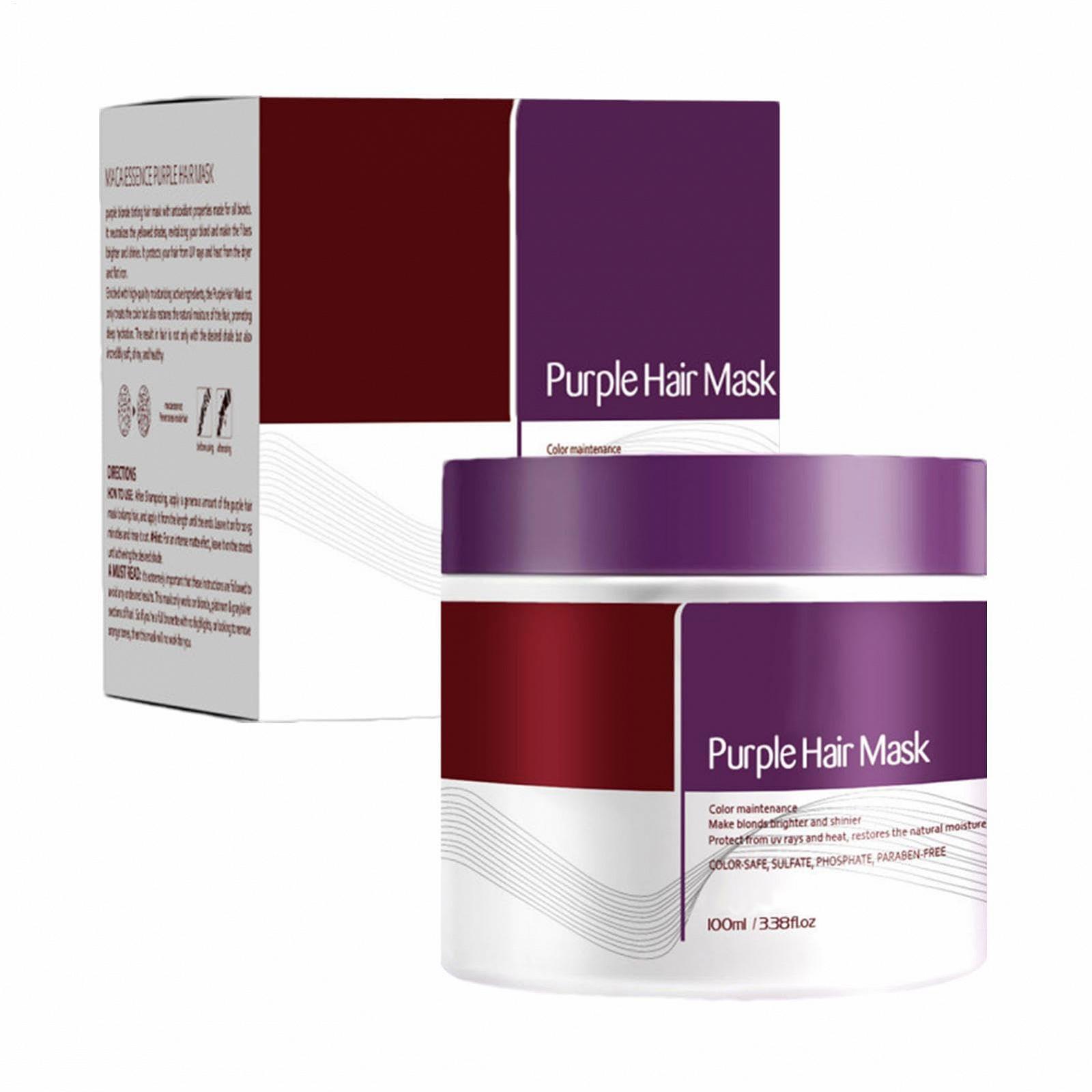 Маска для волос Интенсивно восстанавливающий крем 100 мл для блондинок, серого цвета, с мелированием, фото №1