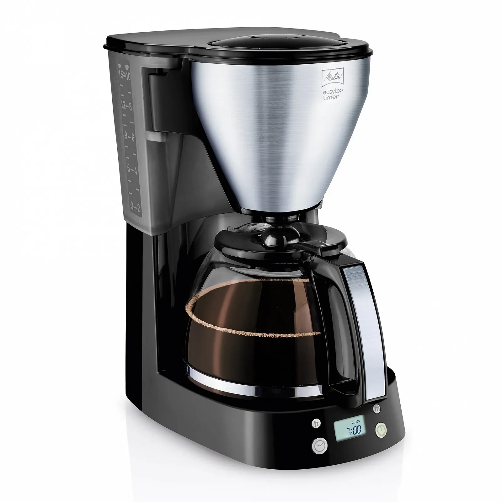 Кофеварка Melitta Easy Top 1010-15 1050 Вт черная с нержавеющей сталью, фото №1