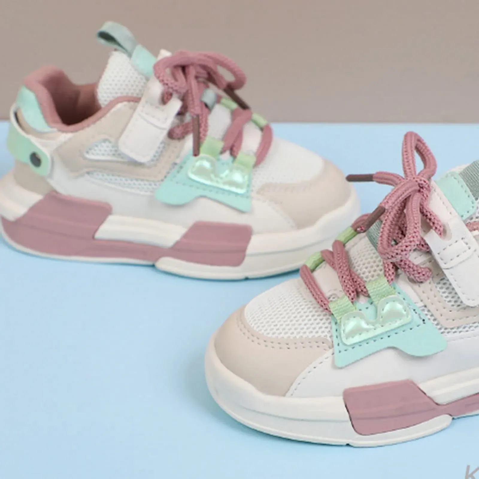 Кроссовки TOPINCN Детские спортивные Легкие дышащие Розовый, фото №4