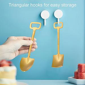 Набор из 16 десертных ложек в форме лопаты из нержавеющей стали synthetic.ua - Фото 1