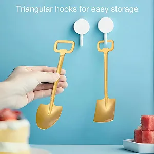 Набір з 16 десертних ложок, у формі лопати з нержавіючої сталі synthetic.ua - Фото 1