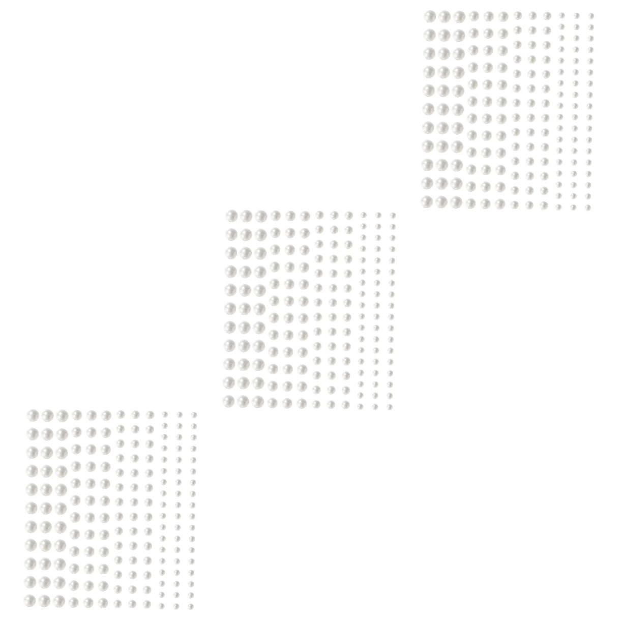 Самоклеючі перлини Healeved 18 аркушів кольорові прикраси, фото №1