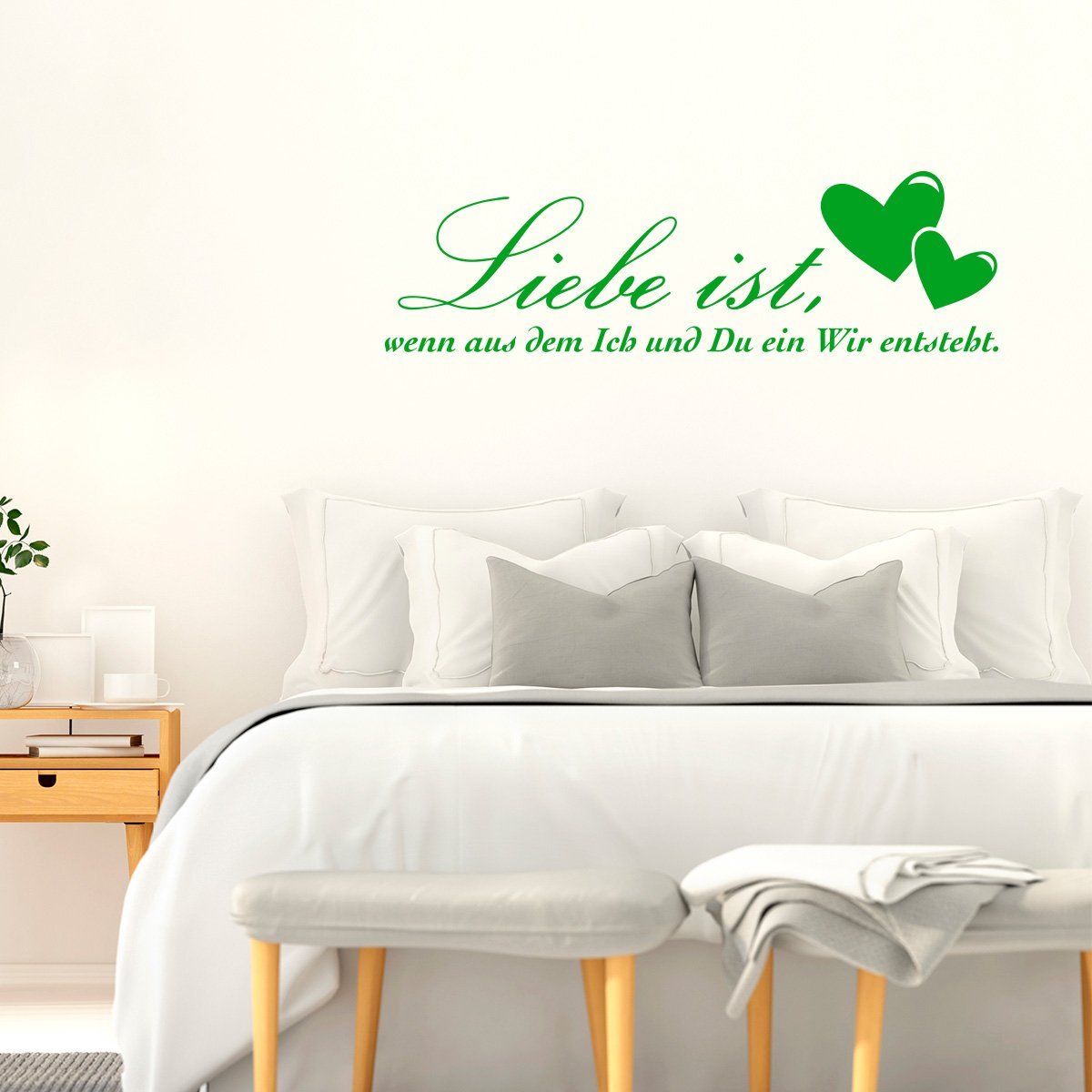 Наклейка на стіну "Love is When the You and Me. We." (Double Heart) 85 x 26 см, фото №2 Наклейка на стіну "Love is When the You and Me. We." (Double Heart) 85 x 26 см, фото №2