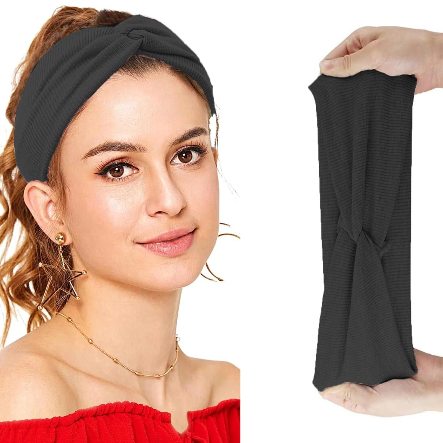 Еластичні пов'язки на голову літні, набір 4 шт. Style-a, фото №3