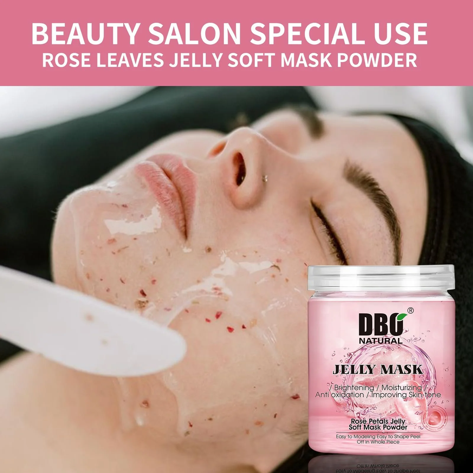 Маска для обличчя гелева Jelly Peel Off Rose Soft Mask Powder, 500 г, фото №5