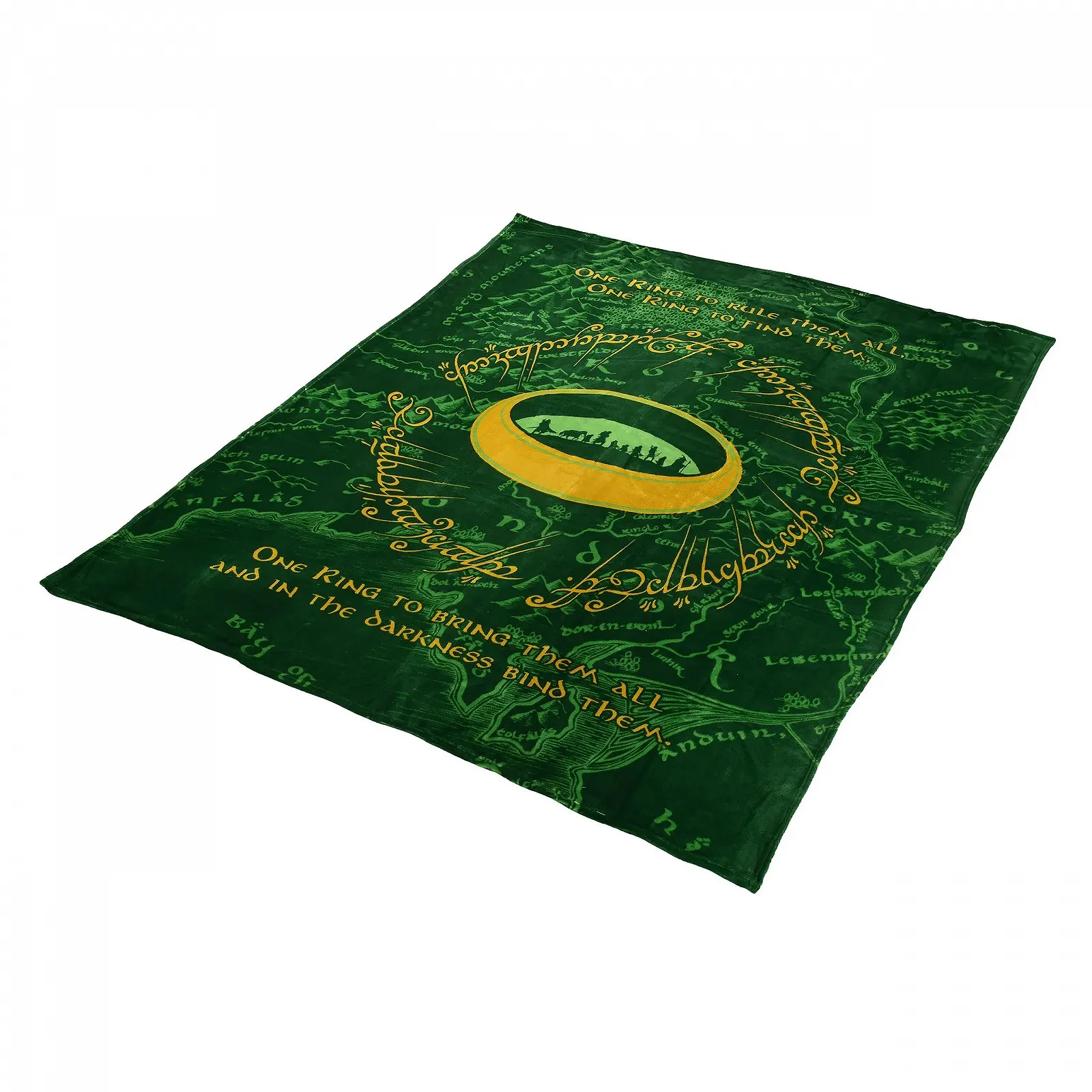 Флисовое одеяло Elbenwald The Lord of the Rings XXL 180 x 220 см Зеленый, фото №1