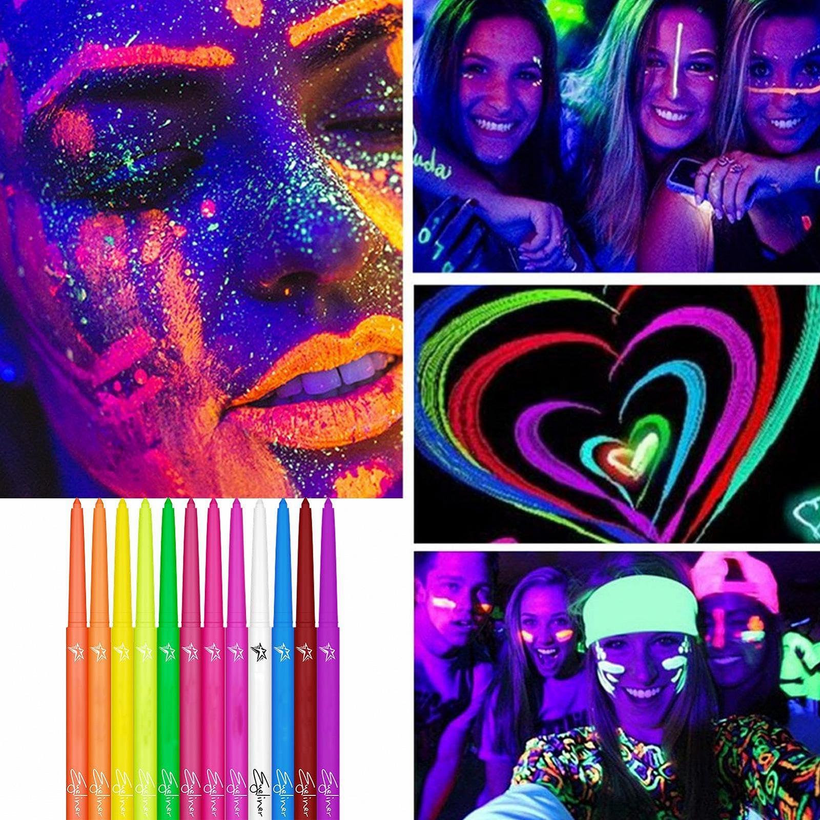 Eyeliner Afurl Farbiger Бунтес - UV-флуоресцентный 12-цветный жидкий, водостойкий, быстросохнущий, фото №4 Eyeliner Afurl Farbiger Бунтес - UV-флуоресцентный 12-цветный жидкий, водостойкий, быстросохнущий, фото №4