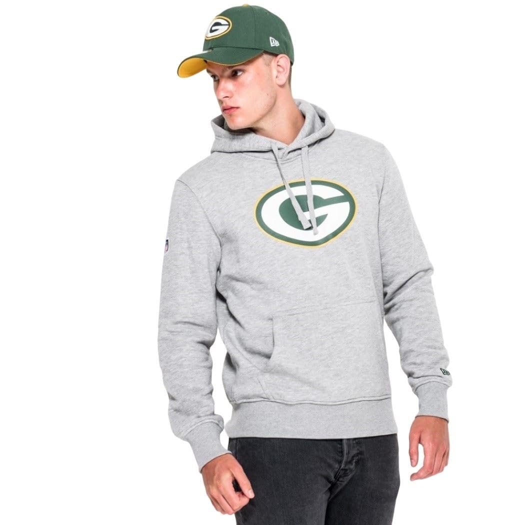 Худі New Era Green Bay Packers NFL Team Logo Сірий верес, фото №3