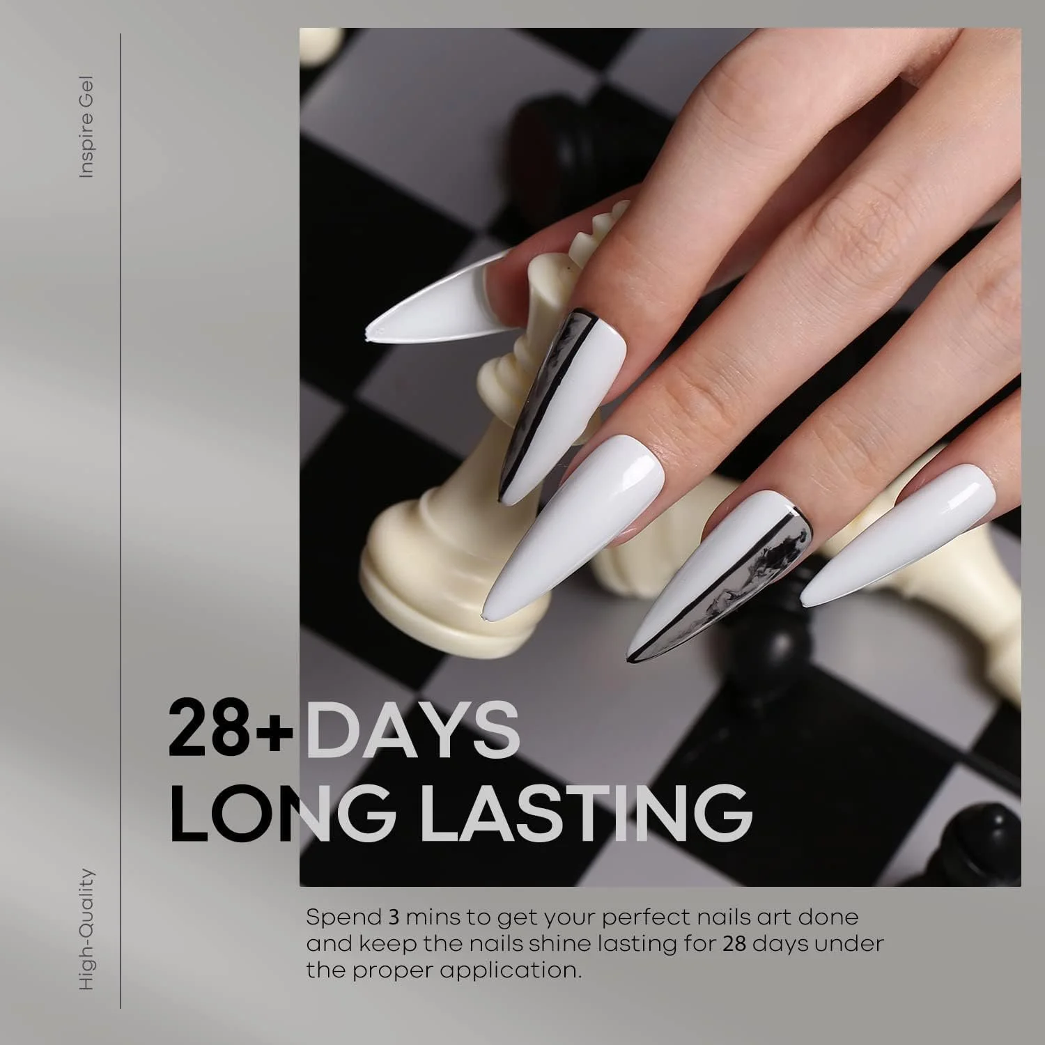 Гель-лак Modelones Сіра серія 6 кольорів, фото №2