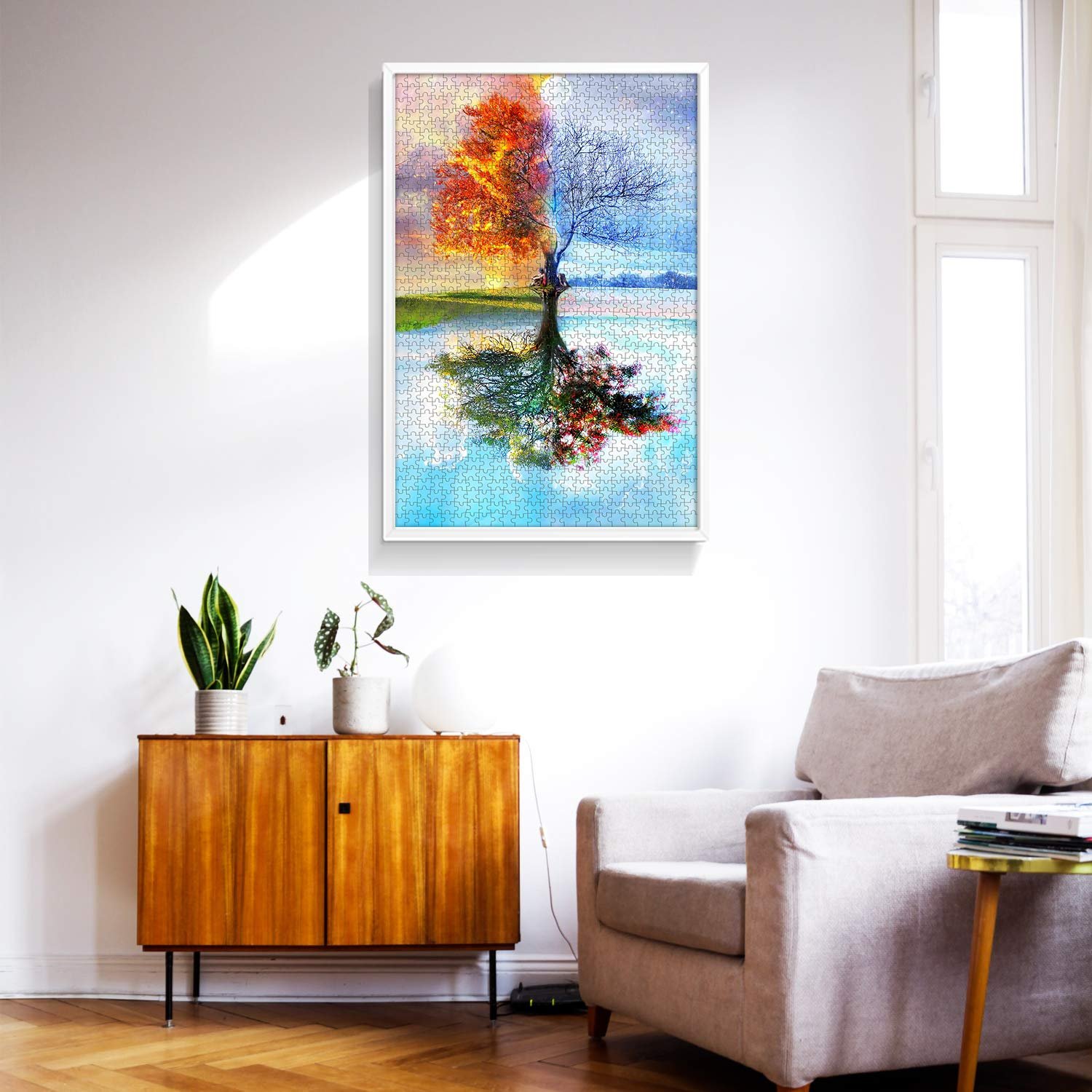 Деревянный пазл najiaxiaowu 4 Seasons Tree 1000 деталей 75 x 50 см от 12 лет, фото №6