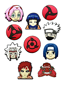 Джибитсы Наруто Naruto аниме Jibbitz 10 шт аксессуары Крокс украшение - Фото 1