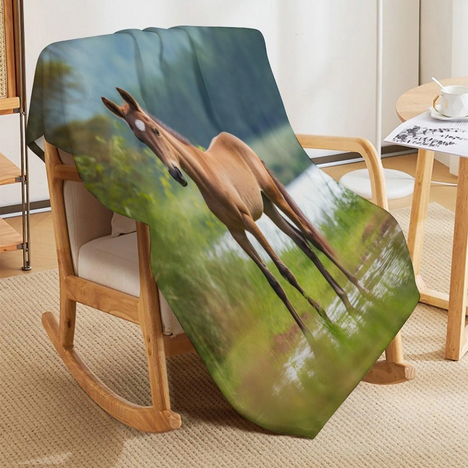 Одеяло Четыре сезона Плед Теплый Плед для дивана/кровати Фланель Мягкий и пушистый флисовый плед (100 x 130 см), фото №7