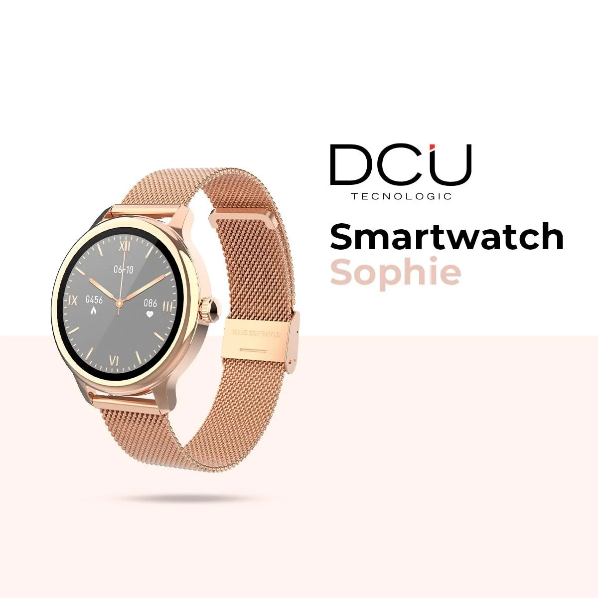Смартчасы DCU TECNOLOGIC Sophie Женское Розовое Золото, фото №2