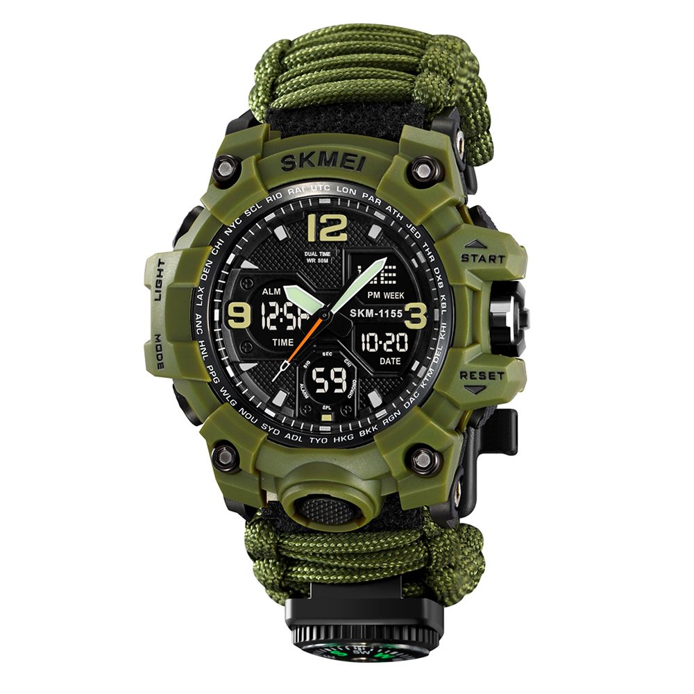 Годинник Skmei 1155BNAG Army Green, фото №1