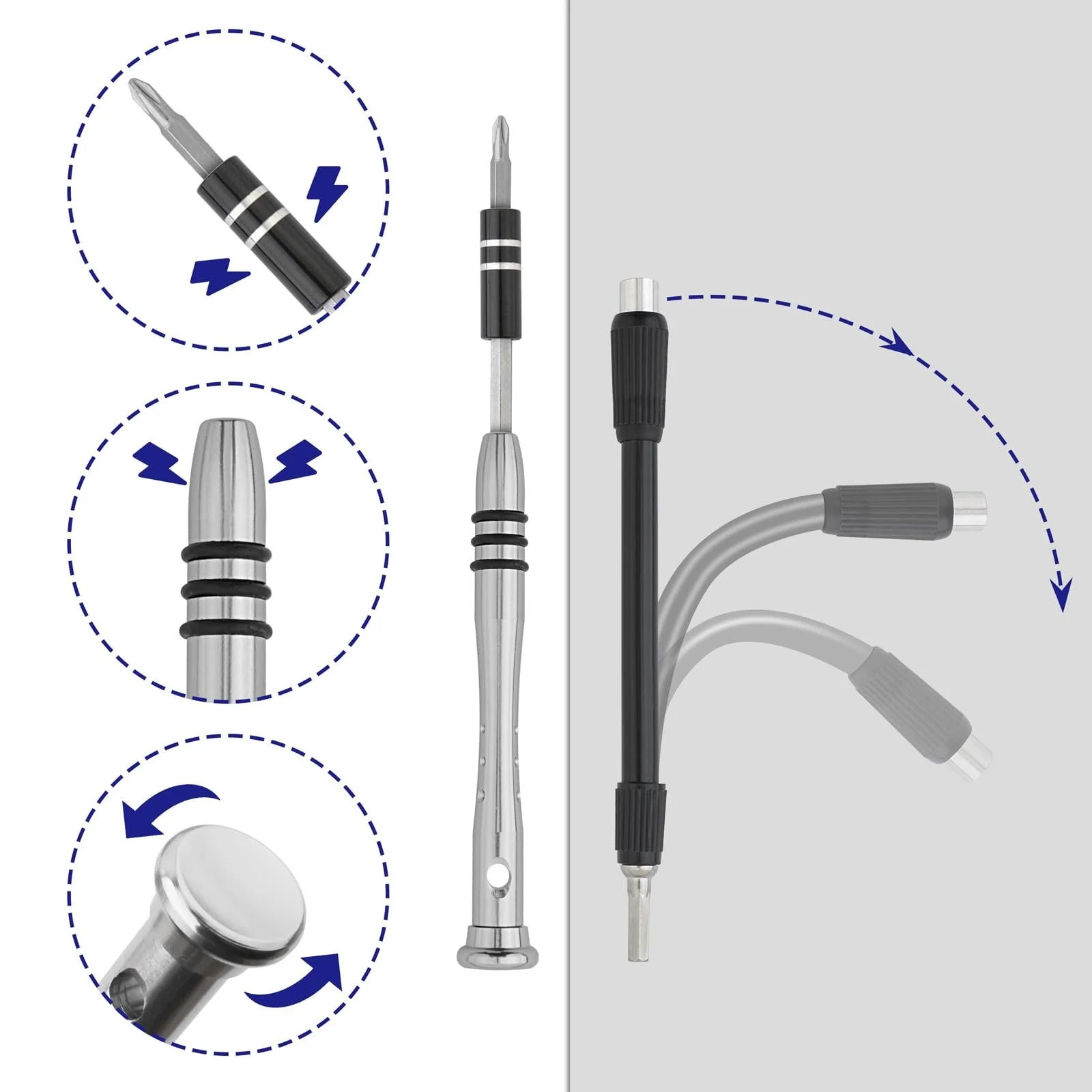 Набор отверточных бит Gunpla Cr-V Steel 57 частей, фото №3 Набор отверточных бит Gunpla Cr-V Steel 57 частей, фото №3