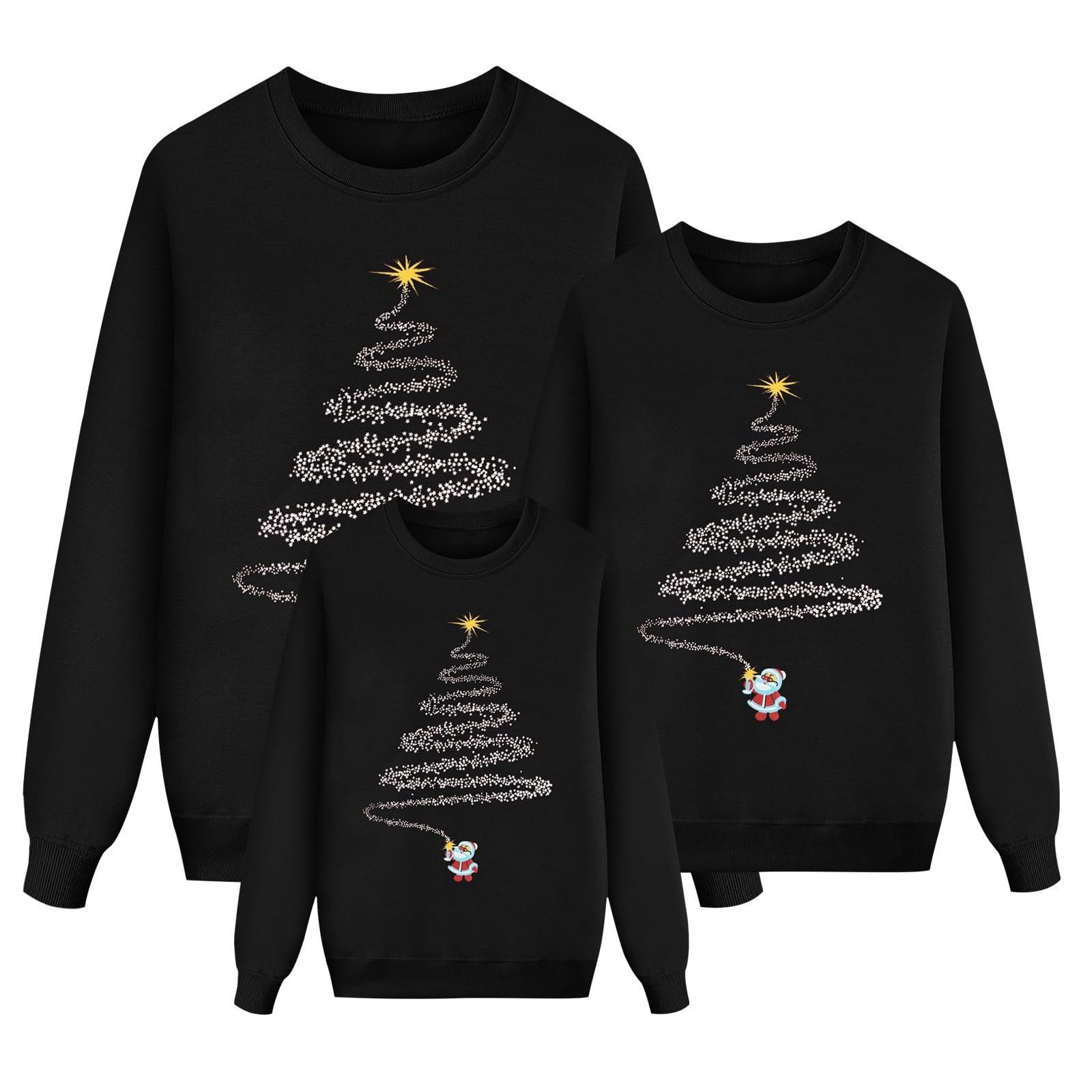 Парные рождественские свитшоты Reindeer Fun Casual Merry Christmas Loose Fit, фото №1 Парные рождественские свитшоты Reindeer Fun Casual Merry Christmas Loose Fit, фото №1