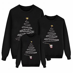 Парные рождественские свитшоты Reindeer Fun Casual Merry Christmas Loose Fit - Фото 1