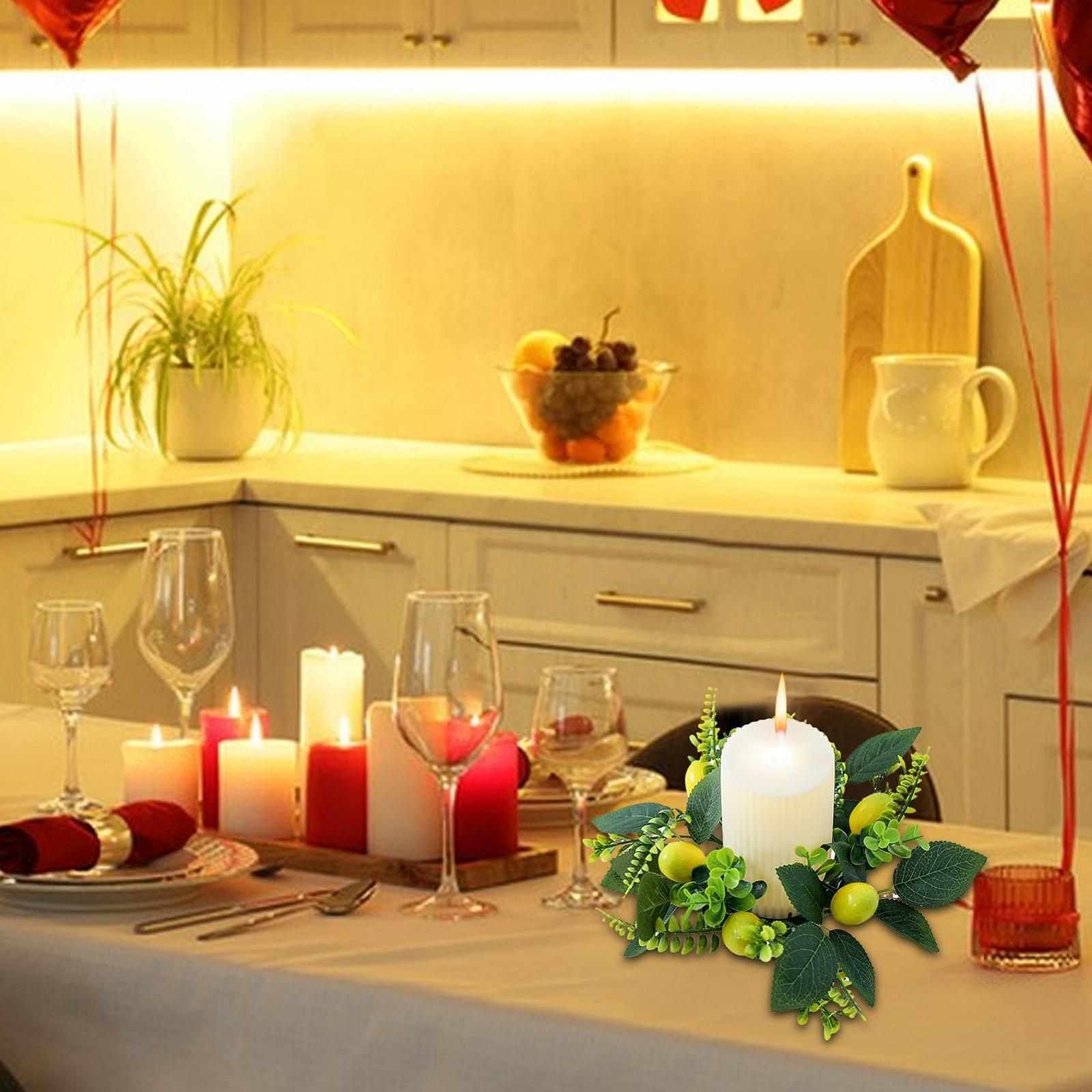 Подсвечник Lemon Wreath Artificial Candle Holder, фото №6