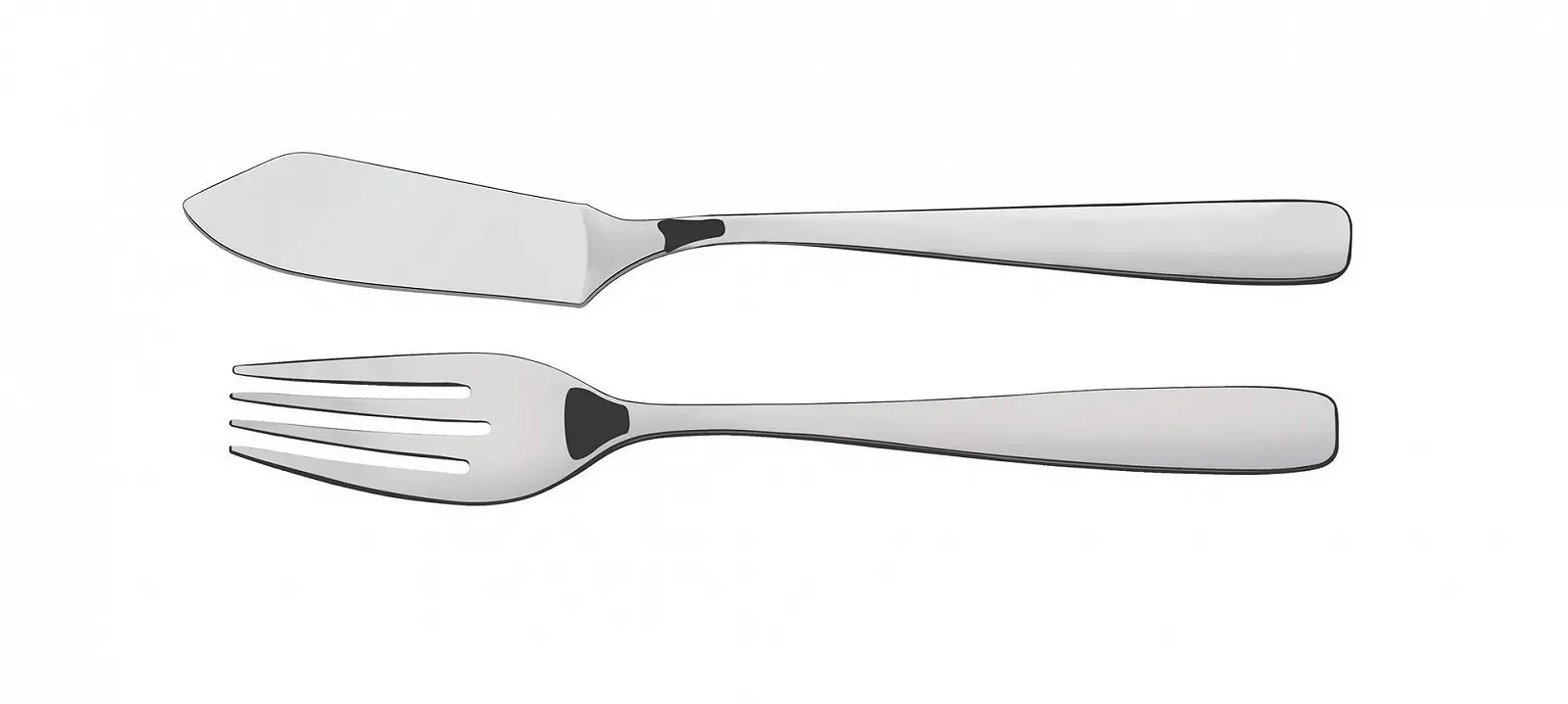 Набор рыбных столовых приборов Tramontina ESSENTIALS, нож для рыбы и вилка для рыбы, нержавеющая сталь, фото №1 Набор рыбных столовых приборов Tramontina ESSENTIALS, нож для рыбы и вилка для рыбы, нержавеющая сталь, фото №1