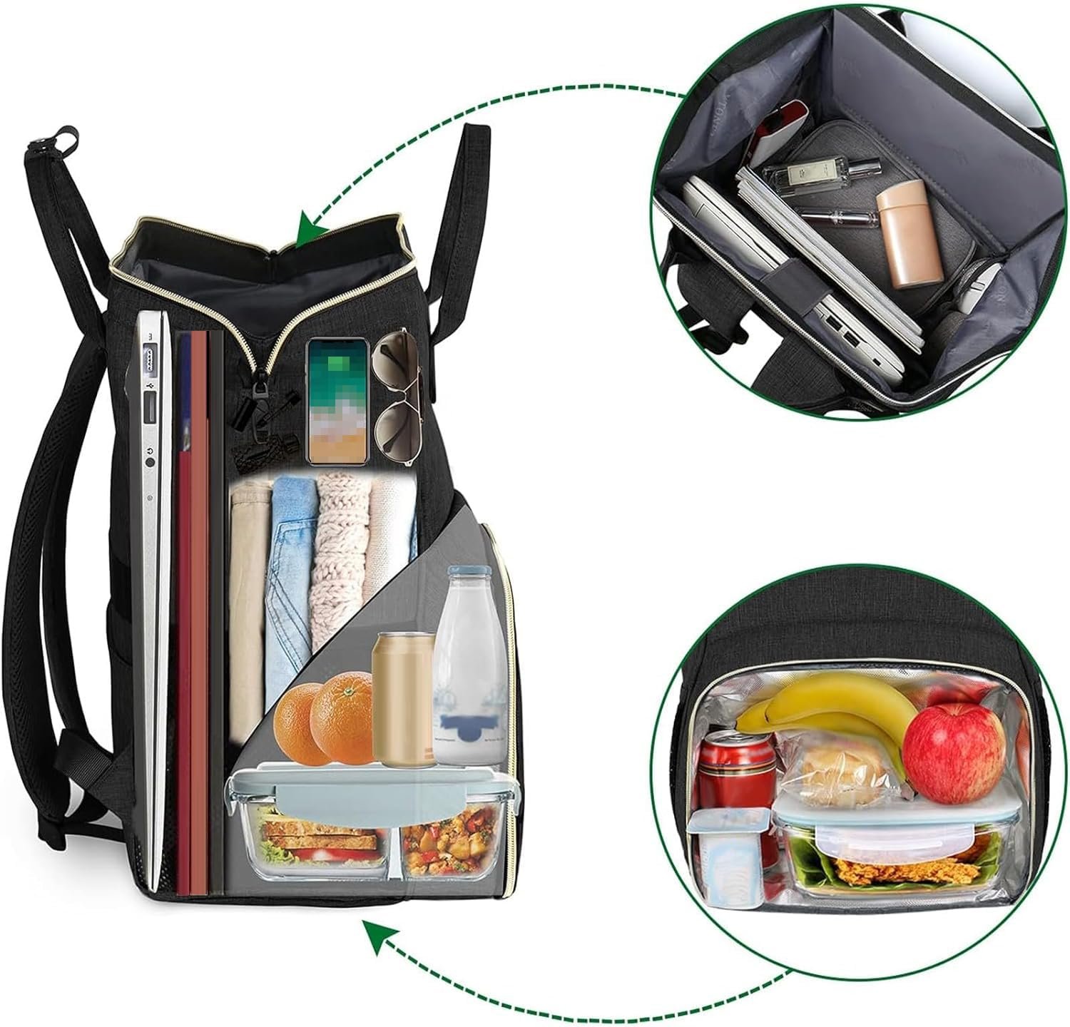 Рюкзак для ноутбука MATEIN Lunch 15.6" з термовідсіком та USB, фото №2 Рюкзак для ноутбука MATEIN Lunch 15.6" з термовідсіком та USB, фото №2