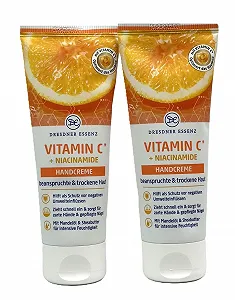 Крем для рук Dresdner Essenz Витамин C + Ниацинамид, 2 x 75 мл, упаковка из 2 штук - Фото 1