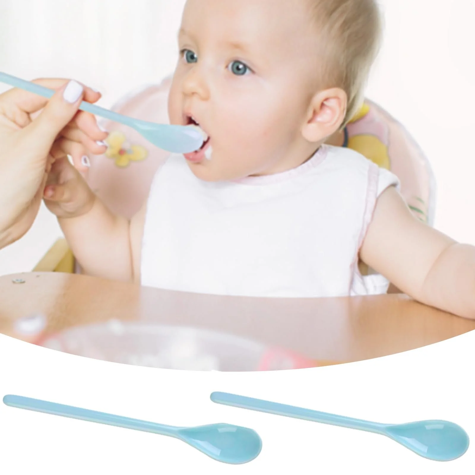 Ложки Пластикові Довгі Кольорові, пакування 5 шт, фото №5