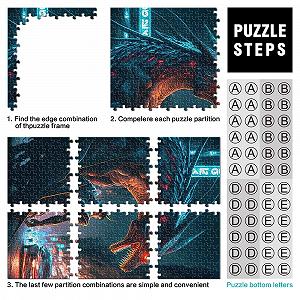 Деревянный пазл Dragon 1000 деталей 50 х 75 см synthetic.ua - Фото 1