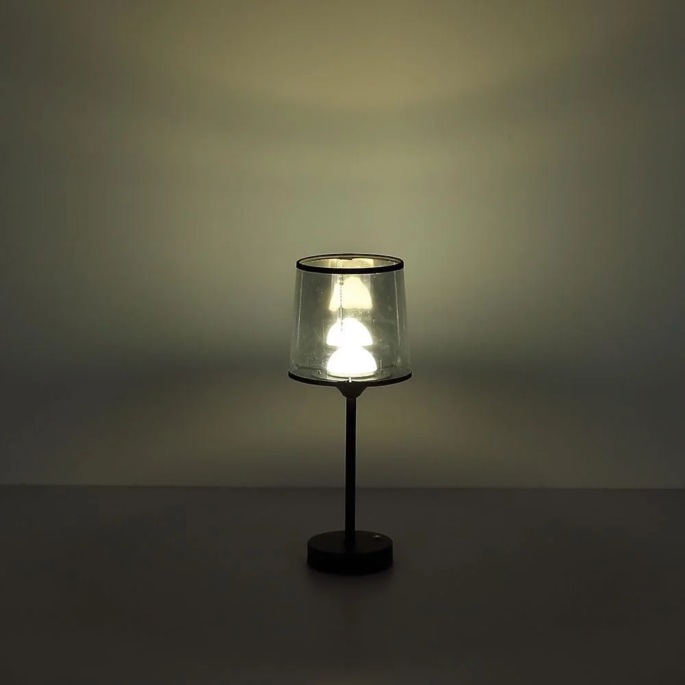 Настольная лампа GLOBO Прикроватная сенсорная LED с диммером Черная, фото №6