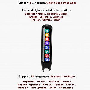 Ручка-перекладач Intelligent Voice, для дислексиків, підтримує 8 мов, офлайн переклад, 113 мов synthetic.ua - Фото 1