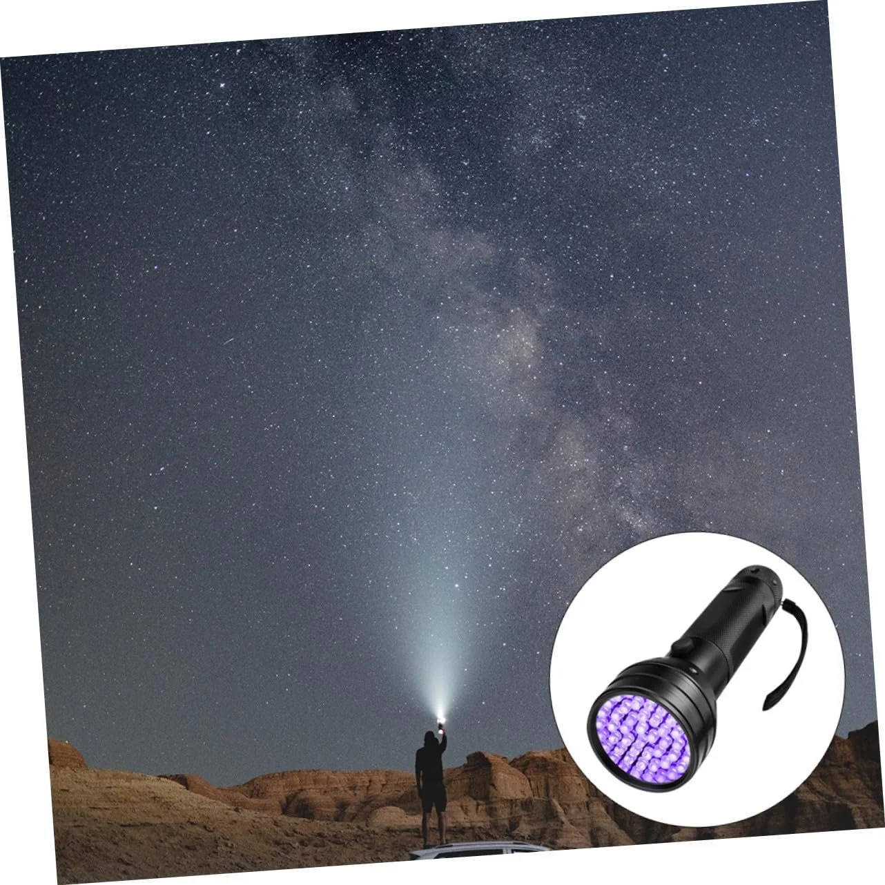 Ліхтар Veemoon LED UV Ультрафіолетовий ліхтарик Алюмінієвий сплав для кемпінгу Полювання Виявлення сечі домашніх тварин, фото №9